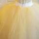 Sample Gown / Belle Beauty & the Beast Style Yellow White Corset w/Straps Lace Tulle Wedding Bridal Ballgown Costume Quinceanera Prom