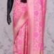 Pure Banarasi Silk-Pink & Gold