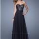 Black La Femme 20937 - Chiffon Dress - Customize Your Prom Dress