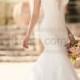 Essense of Australia Fit And Flare Wedding Dress With Cap Sleeves Style D2162