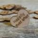 Happily Ever After Wood Hearts- Wood Burned 100 count