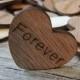 Forever Wood Hearts- Wood Burned 100 count
