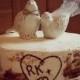 Love Birds Cake Topper / Cake Topper / Wedding Cake Topper / Rustic Bird Cake Topper / Natural Cake Topper