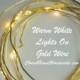 Warm White On Gold Wire Battery Fairy Lights LED Battery Operated Rustic Wedding Lights Bedroom Lights