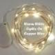 Warm White On Copper Wire Battery Fairy Lights - LED Rustic Wedding Lights