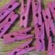 Pack of 100 Mini Fuchsia Wooden Clothespins