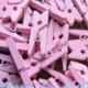 Pack of 100 Mini Pink Clothespins
