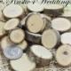 100 qty- Tiny Wood Slices .5 to 1 inch