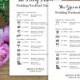 Bridal Party Wedding Timeline Printed Cards // Wedding Itinerary // Schedule of Events