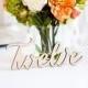 Table Number Words - Rustic Wooden Words for Table Number Wedding Decor - Rustic Southern Wedding (Item - LWN100)