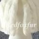 Fashion Ivory Fake fur Wrap Wedding dress Fake fur shawl Stole Bridesmaid Bolero Shrug Woman Cloak Jacket Winter Bride Coat Cape Warm