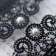 100 x Vintage Style Lasercut Black Lace Doily Invitation