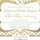 50th Anniversary Invitation Golden Wedding Anniversary