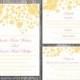 Wedding Invitation Template Download Printable Wedding Invitation Editable Invitation Floral Boho Wedding Invitation Yellow Invitation DIY - $15.90 USD