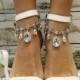 DAINTY ribbon barefoot sandals - silver