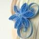 Periwinkle Blue Flower Accessories for Hair, Periwinkle Wedding Hair Clip, Wedgewood Blue Wedding Hair Accessory,