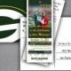 Football Ticket Invitations, Football Wedding Invitation Set, Sport Wedding, Football Theme, Green Bay Packers, Oregon Ducks, NFL, Party
