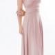 Dusty pink Infinity Dress - floor length  wrap dress