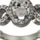 Oval Engagement Ring 1 1/4ct Oval Diamond In Engagement Ring With Halo Ring 14K