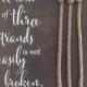 CORD of THREE STRANDS Sign, Unity Candle Alternative, Bride and Groom Signs, Wedding Signs, 14 x 16