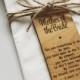 Mother Of The Bride Wooden Place Setting