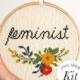 Feminist, Modern Cross Stitch Kit