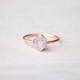Herkimer diamond ring - Herkimer ring - Crystal ring - Raw crystal ring - Crystal quartz ring - Diamond quartz ring - Rough crystal ring