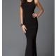 Sleeveless Black Floor Length Open Back Dress - Brand Prom Dresses