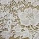 Embroidery Lace Fabric, Guipure Lace Fabric, Hollowed Lace Fabric, 51 inches Wide for Wedding Dress, Veil, Costume, Craft Making, 1/2 Yard