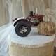 farm tractor wedding cake topper barn country farmer cow hay john deere themed fall bride and groom just hitched wedding sign Mr and Mrs
