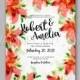 Romantic pink peony bouquet bride wedding invitation template design - Unique vector illustrations, christmas cards, wedding invitations, images and photos by Ivan Negin
