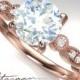 Rose Gold Diamond Ring, Rose Gold Wedding Ring, Diamond Engagement Ring, Unique Rose Gold Wedding Band, Unique Diamond Ring