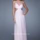 La Femme 21090 Sheer Halter Chiffon Gown - Brand Prom Dresses