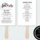 Rustic Wedding Program Template, DIY Wedding Program Fan Printable, Editable PDF Instant Download, Ceremony Printable Template, We Do 211-1