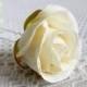 Ivory hairpin, Flower hairpins, Bridal hair pin, Wedding hair pins, Ivory wedding, White small flowers, Ivory roses, Bridal hair stick, Pins - $6.00 USD