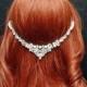 Wedding Pearl Headpiece, Beach Wedding Headband, Wedding Hair Accessories, Bohemian Hair Jewelry, Pearl Headpiece, Prom, Bridal Hair Jewelry - $55.00 USD