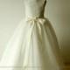 Ivory Flower Girl Dresses Junior Bridesmaid Dresses for girls A Line Princess Gown