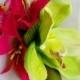 TROPICAL HAIR CLIP - Bridal Flowers, Orchids and Pearls, Hair Accessory, Fascinator, Beach Wedding, Headpiece, Swarovski crystals, Hawaiian