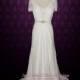 Dantelle Wedding Dress Vintage Style Wedding Dress Lace Wedding Dress Chiffon Wedding Dress Silk Wedding Dress