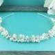 Rhinestone Crystal Ivory Pearl Headband, wedding headband, wedding headpiece, rhinestone tiara, crystal bridal accessories 270847754