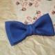 Navy wedding Navy bow tie Linen bow tie Navy pocket square Wedding bow ties For groom Linen ties For groomsmen Linen pocket For toddler Kids - $8.53 USD