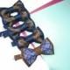 nautical wedding bow ties set of 5 bowties for groom and groomsmen neckties ringbearer outfit father of the bride bowtie brown navy blue aA3 - $185.65 USD
