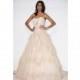 Valena Valentina FW12 Dress 2 - Valena Valentina Fall 2012 Nude Full Length Ball Gown Strapless - Nonmiss One Wedding Store