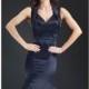 Navy Beaded Mermaid Gown by Rachel Allan Couture - Color Your Classy Wardrobe