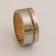 Titanium and Spalted Maple Rings // Mens Wood Rings //wood Wedding Band //Men's wedding Band //metal wood jewelry