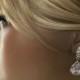 Wedding Earrings Crystal Bridal Jewelry Clear Cubic Zirconia Posts Teardrop Wedding Jewelry Bridal Earrings Crystal Drop Earrings, - $38.90 USD