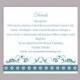 DIY Wedding Details Card Template Download Printable Wedding Details Card Editable Teal Blue Details Card Elegant Floral Information Cards - $6.90 USD