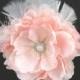 Pink Bridal Flower Hair  Clip Wedding Hair Clip  Wedding Accessory Peony Hair Clip Bridal Accessory