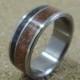 Titanium Ring, Meteorite Ring, Wood Ring, Mesquite Ring, Mens Ring, Womens Ring, Wedding Band, Handmade Ring, Engraved Ring, Personalized