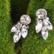 Jolene Bridal Earrings, Bridal Leaf Earrings, Bridal Stud Earrings, Bridal Crystal Leaf Earrings, Wedding Earrings, Bridesmaid Earrings Gift